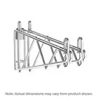 Super Erecta 2WS24S Stainless Steel Wall Shelf Support for 24" Shelves