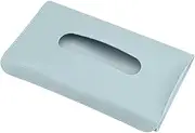 Car Interior Accessories Car Visor Tissue Holder PU Leather Hanging Paper Towel Clip Napkin Holder Backseat Tissue Case Auto Interior Automobile Interior(Blue)