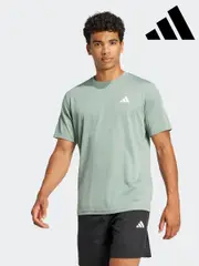 adidas Sage Green Train Essentials Training T-Shirt (AH1432) | $35