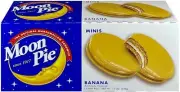 4 Pack - MoonPie Mini Banana Flavored Marshmallow Cookie Pies - 12 Count