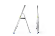 4-Step Ladder | Multi-Purpose | Foldable Aluminium | Home Office Shop Use