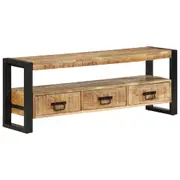 TV Cabinet 120x30x45 cm Solid Wood Mango vidaXL