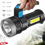 1000000 Lumens Super-Bright LED Tactical Flashlight Rechargeable COB Work Lights