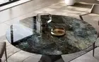 24" Round Labradorite Coffee Table Top Healing Crystal Counter Desk Garden Decor