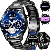 Homailida Smart Watch Men, Smartwatch with Bluetooth Calls and Whatsapp Notification, IP68 Men's Smartwatch with Heart Rate and Sleep Monitor, Sports Watch Activity Android iOS