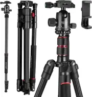 84" Camera Tripod, DSLR Tripod Heavy Duty for Travel, 360 ° Ball Head Profession
