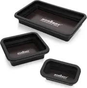 HORUSDY 3-Piece Magnetic Parts Tray Set, Tool Trays for Storage Organizer Screw,