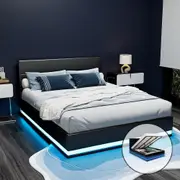 Henley LED Storage King Bed Frame Black