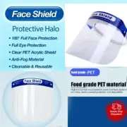 1Full Face Shield Mask Clear Protective Shields Film Visor Anti-Fog Safety Cover