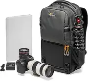 Lowepro Fastpack BP 250 AW III Mirrorless DSLR Camera Backpack with QuickDoor Access and 13 Inch Laptop Compart- DSLR Accessories, Camera Bag Backpack for Cameras Like Nikon D850, 300D Ripstop,Grey