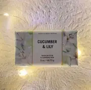 Bath & Body Works Cucumber And Lily Shea Butter Cleansing Bar