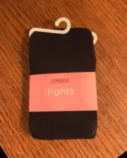 Gymboree Imaginary Friends Solid Black Tights Girls Sz 3-4 Yrs NWT