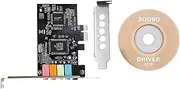 Suesacy PCIe Sound Card 5.1, PCI Express Surround 3D Audio Card for PC with High Direct Sound Performance & Low Profile Bracket