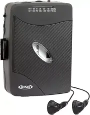 Jensen SCR-75 Personal Stereo Cassette Player - AM/FM - Stereo Earbuds (Black) [