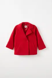 [Cotton On Kids] Cotton On Kids - Harper Peacoat - Varsity red 1-2 VARSITY RED