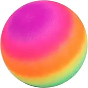CIYODO Inflatable Rainbow Ball for Boys and Girls Weatherproof for Kickball Handball Beach Develop Catching Skills