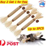 1-5X Cat Toys Silvervine Chew Stick Kitten Treat Catnip Toy Cleaning Teeth Toys