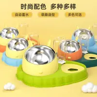在飛比找蝦皮購物優惠-面台灣現貨 新款寵物碗雙碗不鏽鋼胡蘿蔔型防滑防噎慢食貓碗狗碗