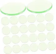 Abaodam 100pcs Chips Math Counting Toys Bingo Markers Chip Bingo Game Cards Counting Discs Marker Colored Bingo Chip Transparent Bingo Chip Math Counting Chip Game Tokens Resin Light Green