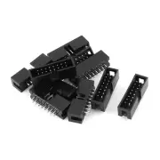 10PCS Straight 16pin 2 Row 2.54mm Male Socket JTAG Connector Box Header
