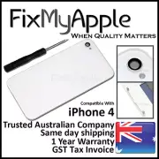 iPhone 4 White Glass Assembly Battery Back Cover Rear Housing Replacement Repair