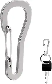 Carabiner Snap Hook - Keychain Clip Lock, Strong and Durable | Portable Metal Carabiner for Hiking, Camping, Fishing, Backpack, Travel Essentials, Ave