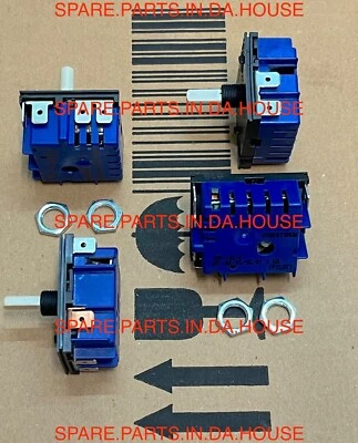 4 x Simpson Riviera 890 Stove Cooktop Hotplate Control Switch 61D890R*04
