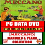 400+ Meccano Manuals, SuperModel leaflets & Books of Build Plans 1906-89 PC-DVD
