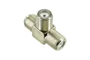 F-Type Connector Triple Females 3-Way Splitter Adaptor for TV Antenna Aerial