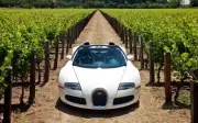 Cars bugatti veyron 164 grand sport 2010 in napa valley Desk Mat Stitched