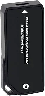 xioaue M.2 NVMe SSD Enclosure 20Gbps USB 3.0 Type C PCIe External Case USB3 M2 Storage Box Cover Solid State Hard Drive Disk Easy to Use B