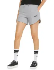 [Puma] Essential 5 Inch High Waist Shorts in Grey