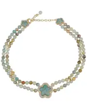 Eye Candy LA Amazonite Statement Necklace NoSize NoColor