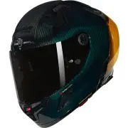 X-804 RS Liquido 327 Liquid Green Glossy Full Face Helmet