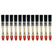12x Jasart Elevate Red Synthetic Art Painting Flat Mix Brush 1"/25mm BLK Bristle