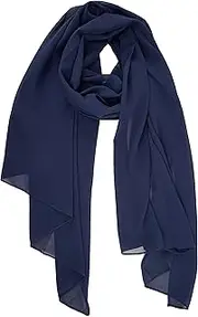 [YOUR SMILE] for Women Lightweight Breathable Solid Color Soft Chiffon Long Fashion Scarves Sun-proof Shawls Wrap