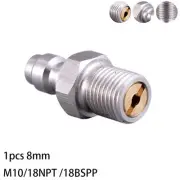Multi Functional 8mm Male Connector for High Pressure Pumps with Check Valve