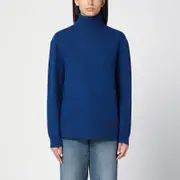 [A.P.C.] Blue wool turtleneck sweater L Blue