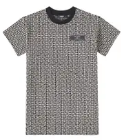 [Balmain Kids] Balmain Kids Cotton-blend jersey dress Y 14 neutrals