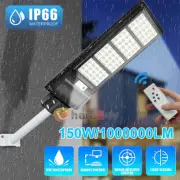 150W LED Solar Floodlight Panel Street Lights Outdoor Waterproof Remote Control
