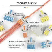Compact Wire Connector 10PCS Electrical Terminal Blocks Plug-in Terminal Connect