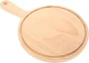 Luxshiny Solid Wood Pizza Board Walnut Tray Serving Platter Pizza Serving Paddle Multi-use