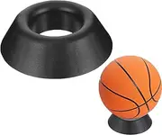 Football Basketball Holder, Ball Support, Basketball Accessories, Football Base, Bowling Ball Holder Stand, Plastic Ball Display Stand Memorabilia Ball Pedestal, Round Display Easel Stands