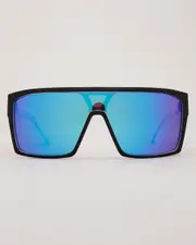 [Unit] Unit Men's Command Polarised Sunglasses in Matte Black/White Polar One Size Matte Black/White Polar