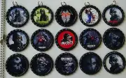 15 Call of Duty Ghosts Black Flat Bottle Cap Necklaces Set 1