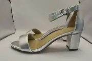 Naturalizer Women's Vera-Wedge Slippers Silver 9W New