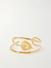 [ANISSA KERMICHE] ANISSA KERMICHE - Fl-oral Gold-plated Bangle - One size One size Gold