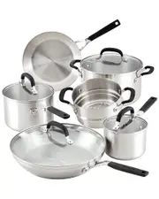 KitchenAid Stainless Steel Cookware Induction Pots and Pans Set