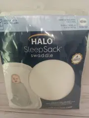 Halo Baby Sleep Sack Swaddle Size Small 3-6 Months Fleece Grey Stars
