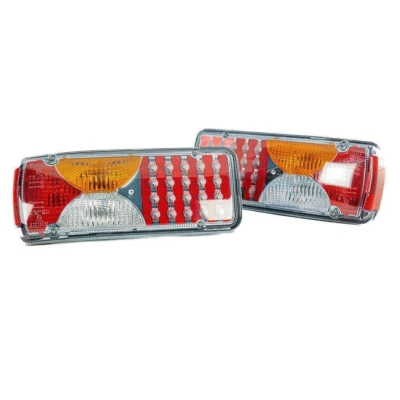 Set 2 of LED E-Marked 12V 24V Tail Light Lamps 6 Functions for MAN TGX TGA TGM